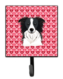 Border Collie Heart Leash or Key Holder