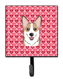 Corgi 1 Heart Leash or Key Holder