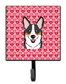 Corgi 3 Heart Leash or Key Holder