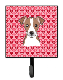 Jack Russell Terrier 1 Heart Leash or Key Holder