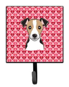 Jack Russell Terrier 2 Heart Leash or Key Holder