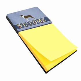 Boston Terrier Welcome Design Sticky Note Holder