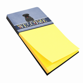 Pug - Black Welcome Design Sticky Note Holder