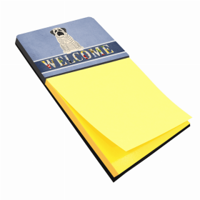 Mastiff - Brindle and White Welcome Design Sticky Note Holder