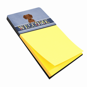 Dachshund - Red Welcome Design Sticky Note Holder