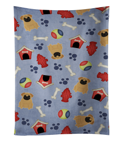 Pug - Brown - Doghouse Collection Kitchen Towel