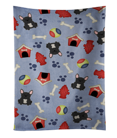 French Bulldog - Black - Doghouse Collection Kitchen Towel