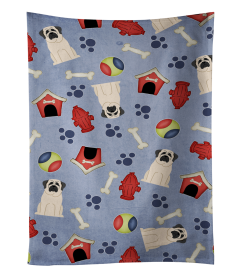 Mastiff - White - Doghouse Collection Kitchen Towel