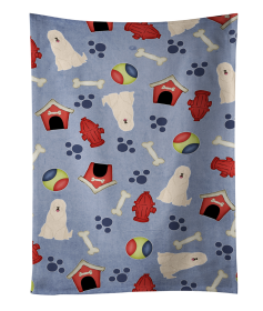 South Russian Sheepdog Doghouse Collection Kitchen Towel