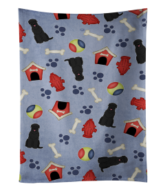 Black Russian Terrier Doghouse Collection Kitchen Towel