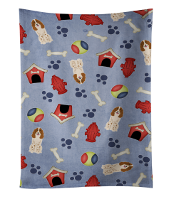 Russian Spaniel Doghouse Collection Kitchen Towel