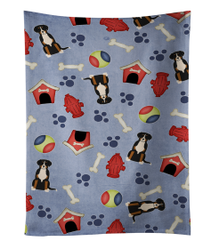 Greater Swiss Mountain Dog Doghouse Collection Kitchen Towel