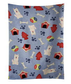 German Shepherd - White - Doghouse Collection Kitchen Towel