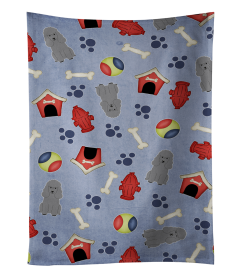 Poodle - Silver - Doghouse Collection Kitchen Towel