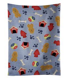 Poodle - Tan - Doghouse Collection Kitchen Towel