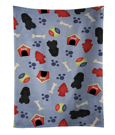 Poodle - Black - Doghouse Collection Kitchen Towel