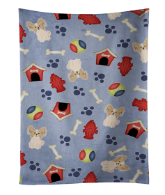 Papillon - Sable and White - Doghouse Collection Kitchen Towel