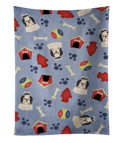 Shih Tzu - Black and White - Doghouse Collection Kitchen Towel