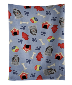 Shih Tzu - Black and Silver - Doghouse Collection Kitchen Towel