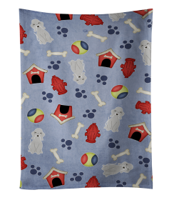 Bedlington Terrier - Blue - Doghouse Collection Kitchen Towel