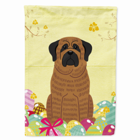 Mastiff - Brindle Easter Eggs Breed Themed Flag Canvas