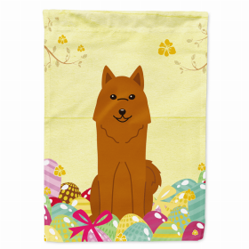 Karelian Bear Dog Easter Eggs Breed Themed Flag Canvas