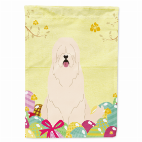 South Russian Sheepdog Easter Eggs Breed Themed Flag Canvas