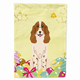 Russian Spaniel Easter Eggs Breed Themed Flag Canvas