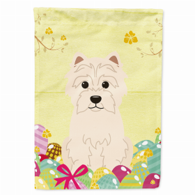 West Highland White Terrier Easter Eggs Breed Themed Flag Canvas