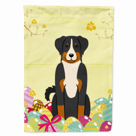 Appenzeller Sennenhund Easter Eggs Breed Themed Flag Canvas