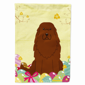 Caucasian Shepherd Dog Easter Eggs Breed Themed Flag Canvas