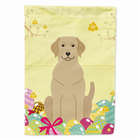 Labrador Retriever - Yellow Easter Eggs Breed Themed Flag Canvas