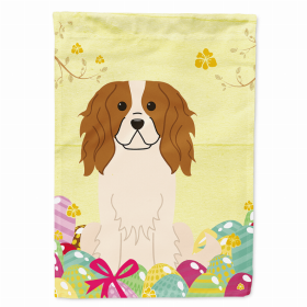 Cavalier King Charles Spaniel Easter Eggs Breed Themed Flag Canvas