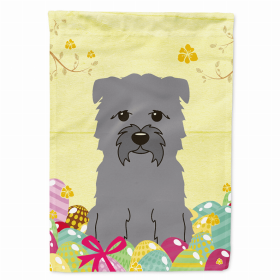 Glen of Imaal Terrier - Grey Easter Eggs Breed Themed Flag Canvas