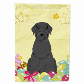 Giant Schnauzer Easter Eggs Breed Themed Flag Canvas