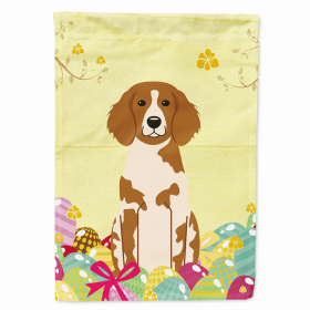 Brittany Easter Eggs Breed Themed Flag Canvas