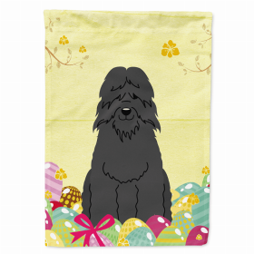 Bouvier des Flandres Easter Eggs Breed Themed Flag Canvas