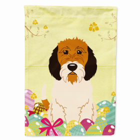 Petit Basset Griffon Vendeen Easter Eggs Breed Themed Flag Canvas