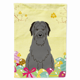 Briard - Black Easter Eggs Breed Themed Flag Canvas