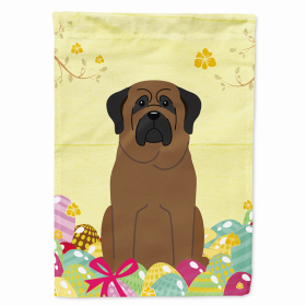 Bullmastiff Easter Eggs Breed Themed Flag Canvas