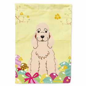 Cocker Spaniel - Buff Easter Eggs Breed Themed Flag Canvas