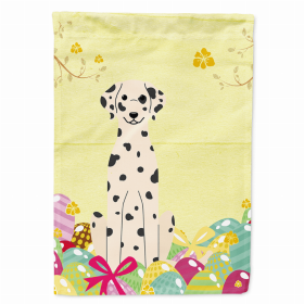 Dalmatian Easter Eggs Breed Themed Flag Canvas