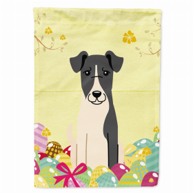 Fox Terrier - Smooth Easter Eggs Breed Themed Flag Canvas