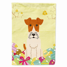 Fox Terrier - Wire Easter Eggs Breed Themed Flag Canvas