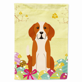 English Foxhound Easter Eggs Breed Themed Flag Canvas