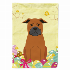 Chinese Chongqing Dog Easter Eggs Breed Themed Flag Canvas