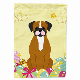 Boxer - Flashy Fawn Easter Eggs Breed Themed Flag Canvas