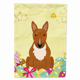 Bull Terrier - Red Easter Eggs Breed Themed Flag Canvas