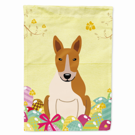 Bull Terrier - Red and White Easter Eggs Breed Themed Flag Canvas