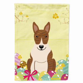 Bull Terrier - Brindle Easter Eggs Breed Themed Flag Canvas